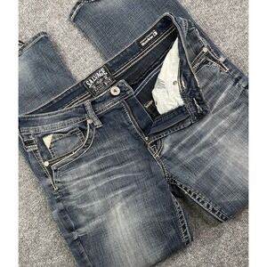 Salvage By Buckle Havoc Straight Slim Fit Blue Jeans Men's 32S